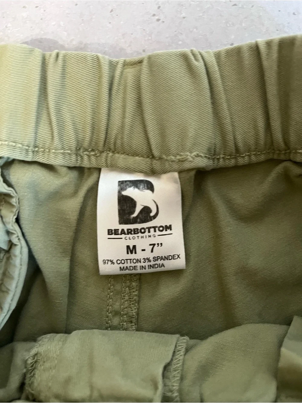 BearBottom Clothing Shorts Men’s M Beige Stretch 6.5